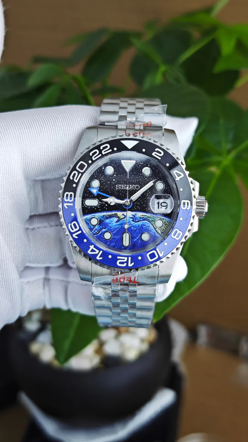 Seiko Mod GMT "Earth" Edition