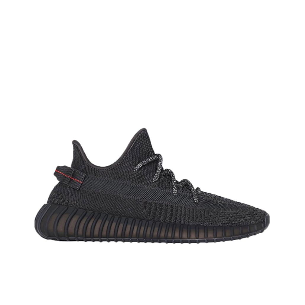 YZY Boost 350 V2 "Triple Black Matte" Sneakers (Non-Reflective) - Best Quality