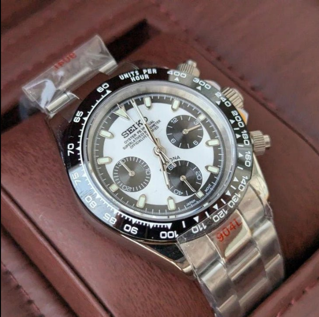 Seiktona Chronograph | Black White Edition (Reversed Ghost)