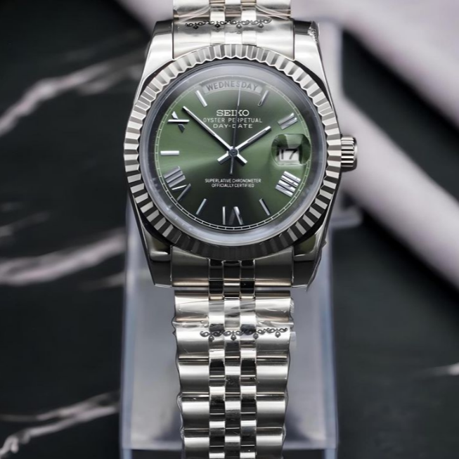 Seikjust | Silver Olive Green