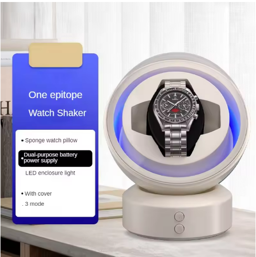 Luxury 1/2 Slot Automatic Watch Winder – Silent, Nonmagnetic Acrylic Box