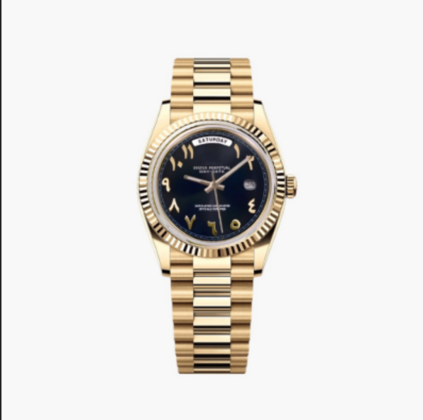 Seiko Mod Day-Date – Black Arabic Gold