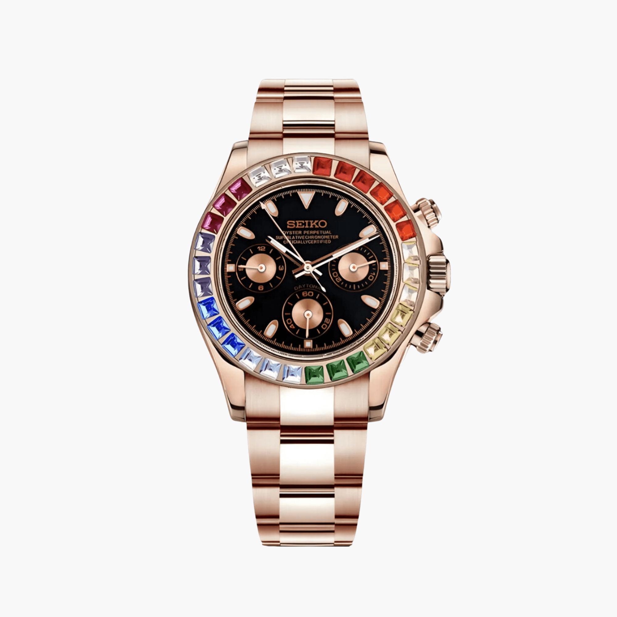 Seiko Mod Daytona | Rose Gold Rainbow
