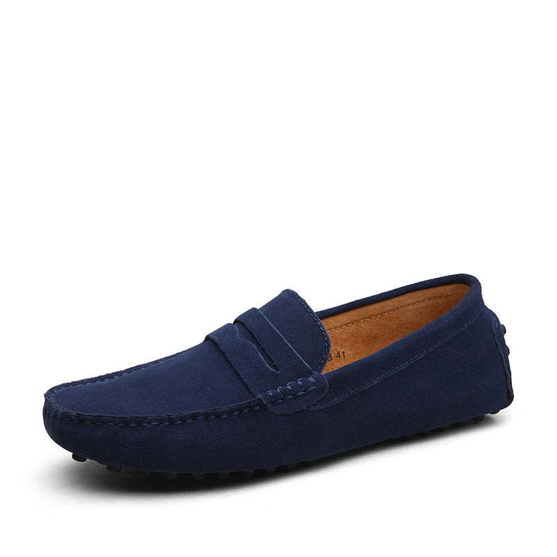 Mason "Blue" Genuine Leather Casual Driving Loafers