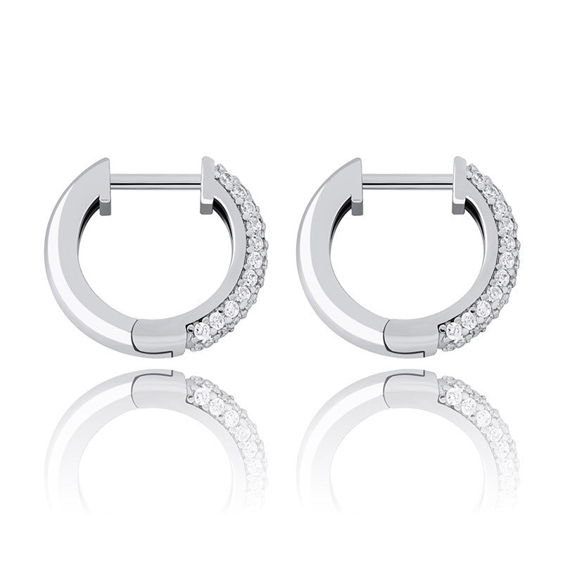 VVS Jewelry S925 Silver Hoop Earrings