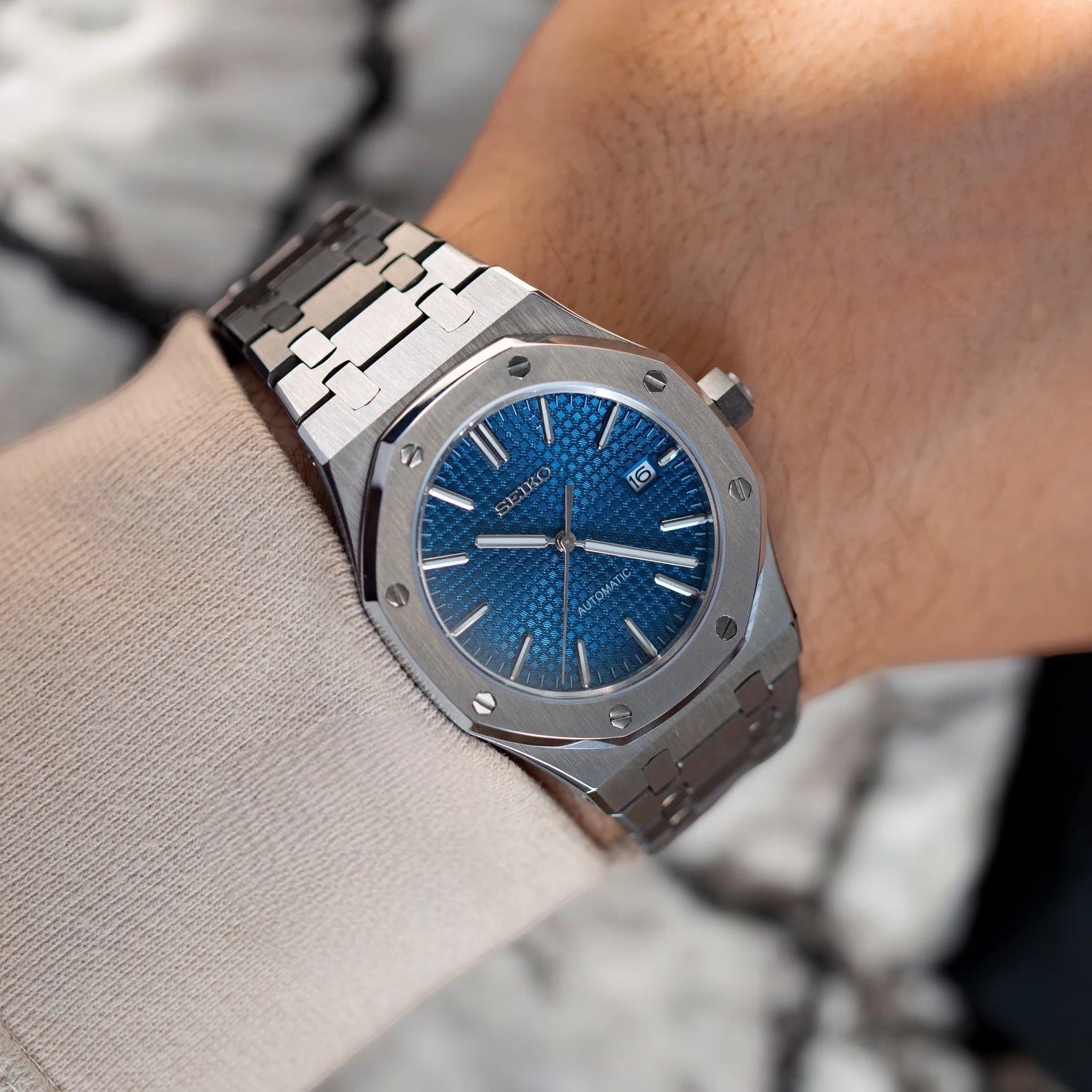 SEIKO MOD ROYAL OAK | BLUE
