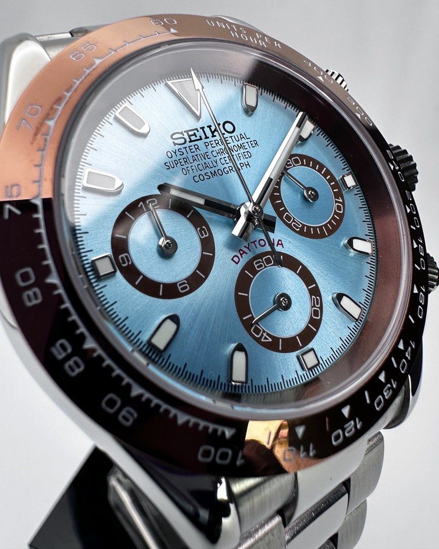 Seiko Mod Daytona | Brown Ice Blue